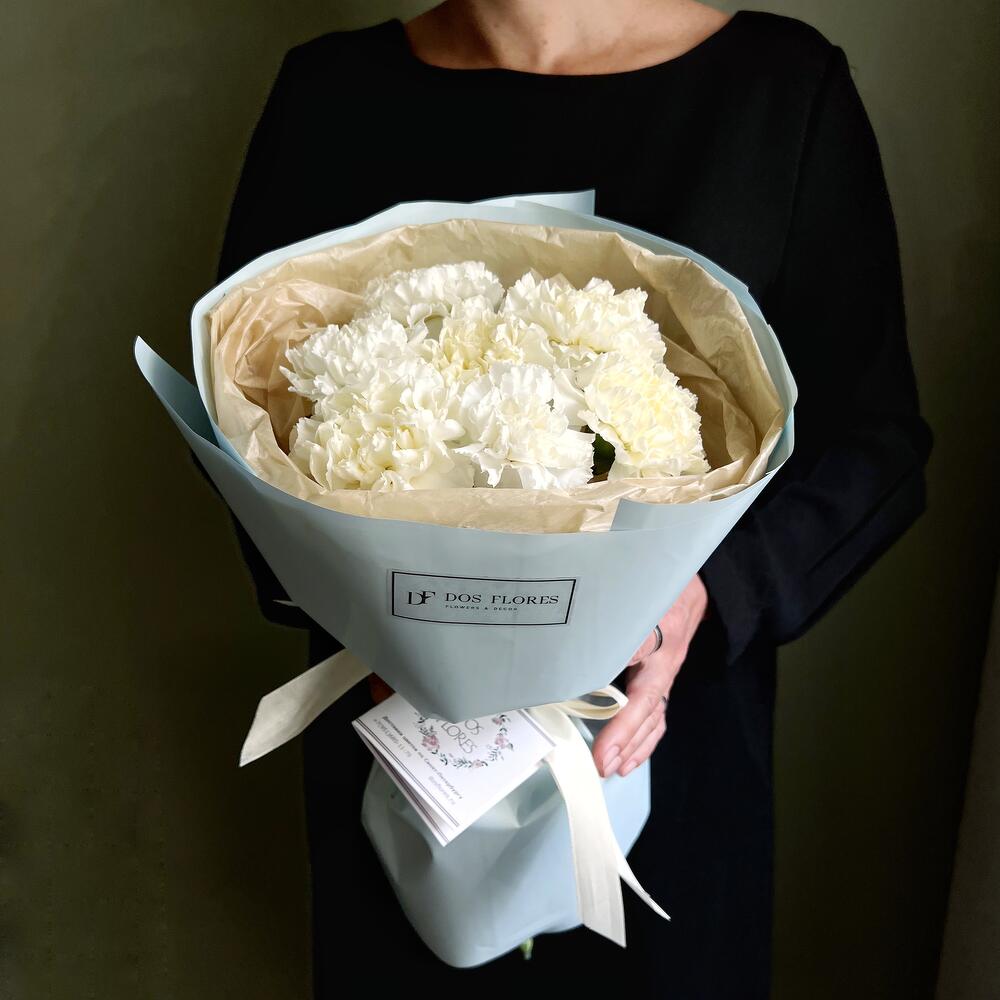 Букет из белых диантусов 