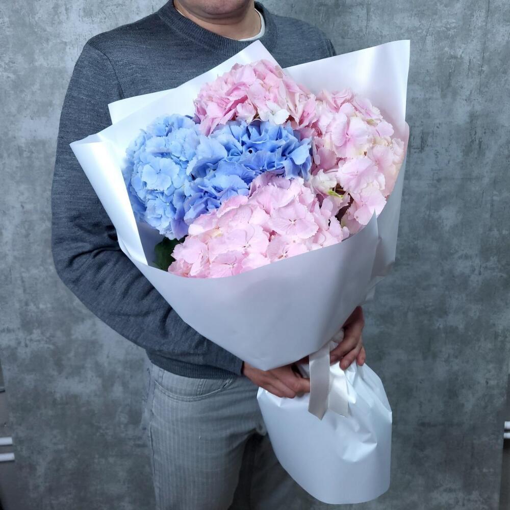 Сахарная вата M букет из гортензий Сахарная вата M букет из гортензий