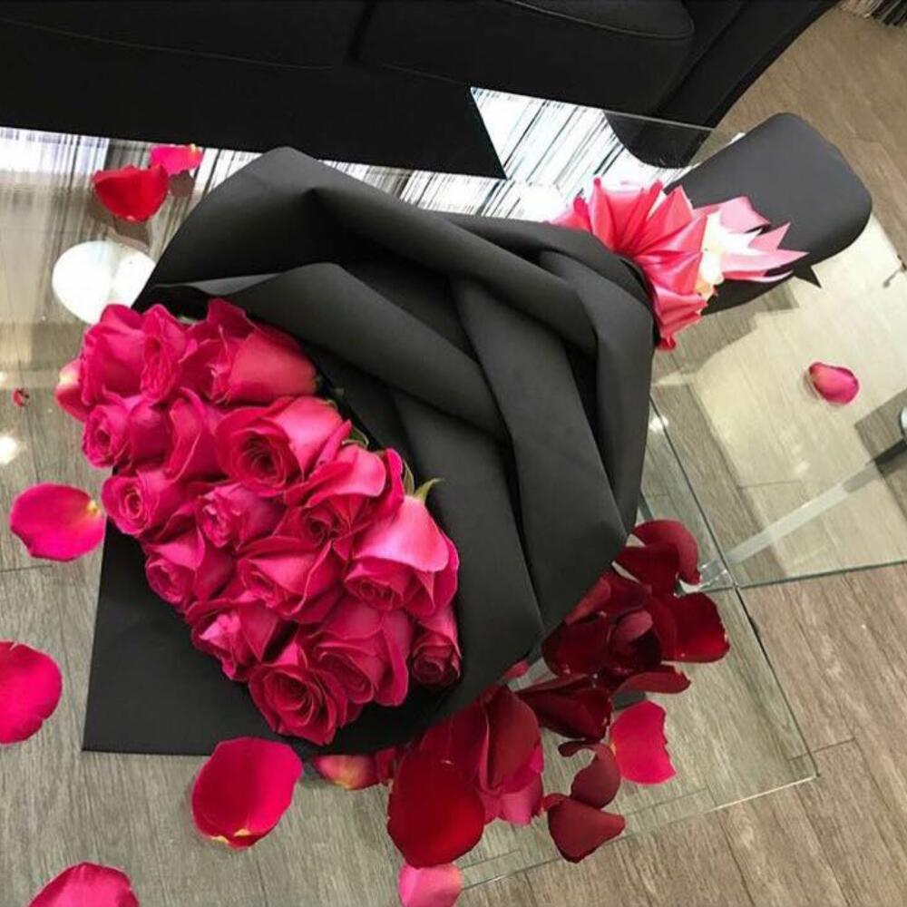 Букет из 17 розовых роз